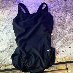 New NWT Dolfin Uglies Women's Black One Piece Swimwear Suit Aquashape Size 32 S